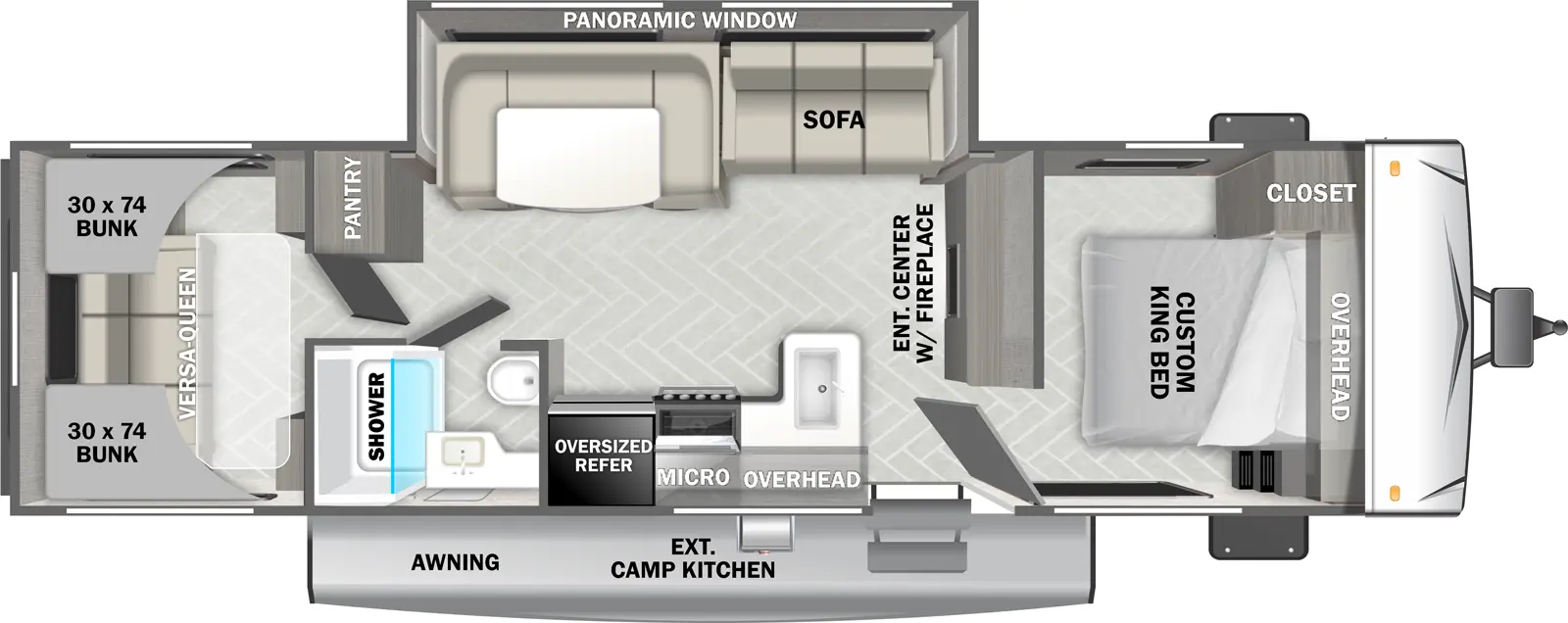 Evo Southwest T2800BHL Floorplan